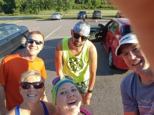 Weekend of Fourth of July Holiday! Jon's frown turned upside down after the run!