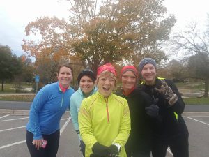 Cool temps didn't stop this group! We warmed up quickly.